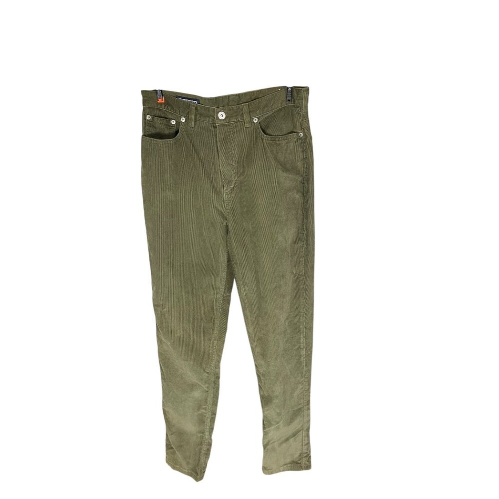 Lands' End Olive Green Corduroy Cropped Pants
